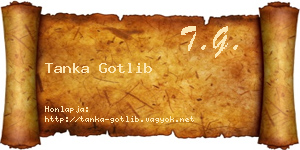 Tanka Gotlib névjegykártya
